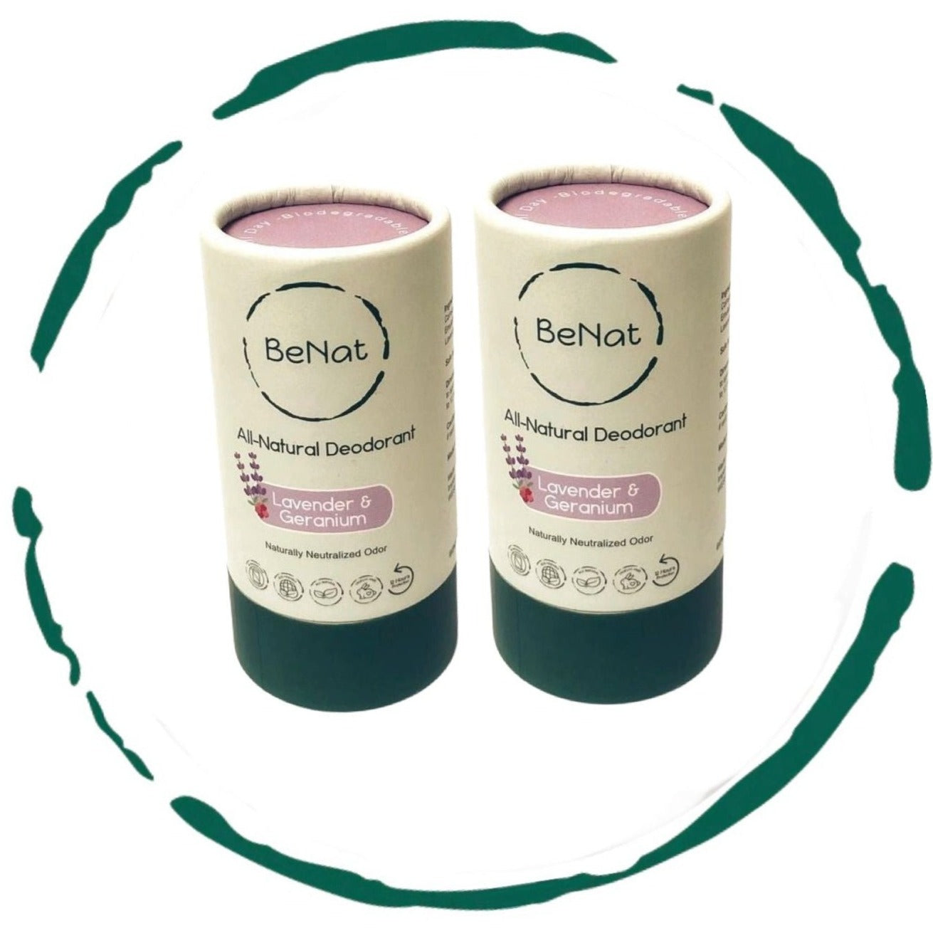 2-Pack All-Natural, Plastic-Free Deodorants-2