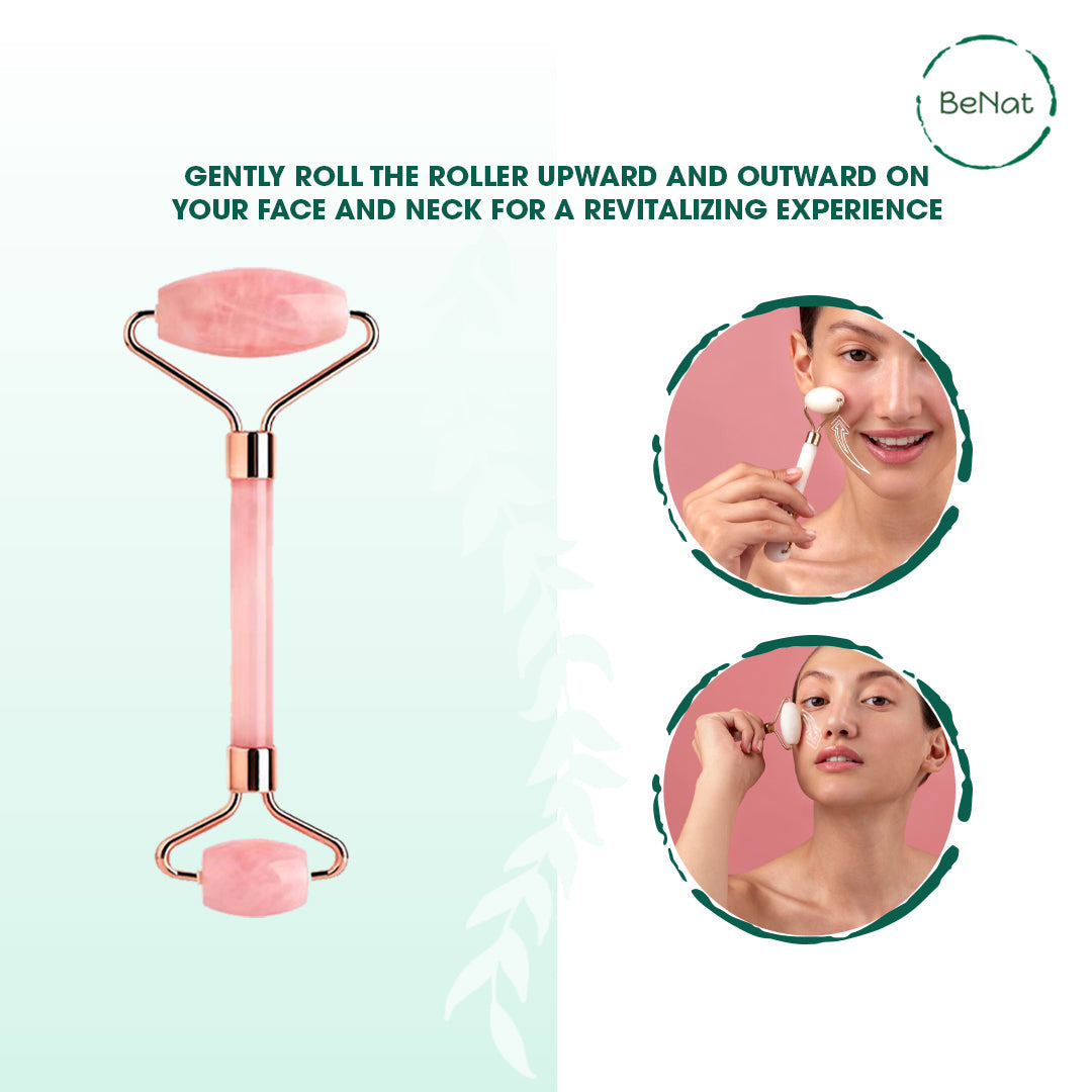 Rose Quartz Face Roller-3