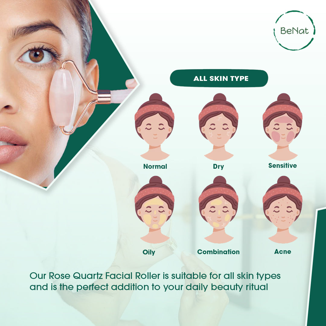 Rose Quartz Face Roller-4