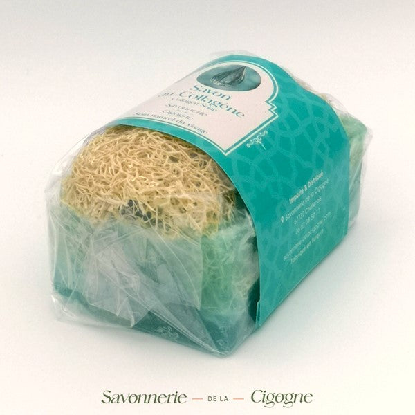 Savon au Collagène avec Loofah 130g-1