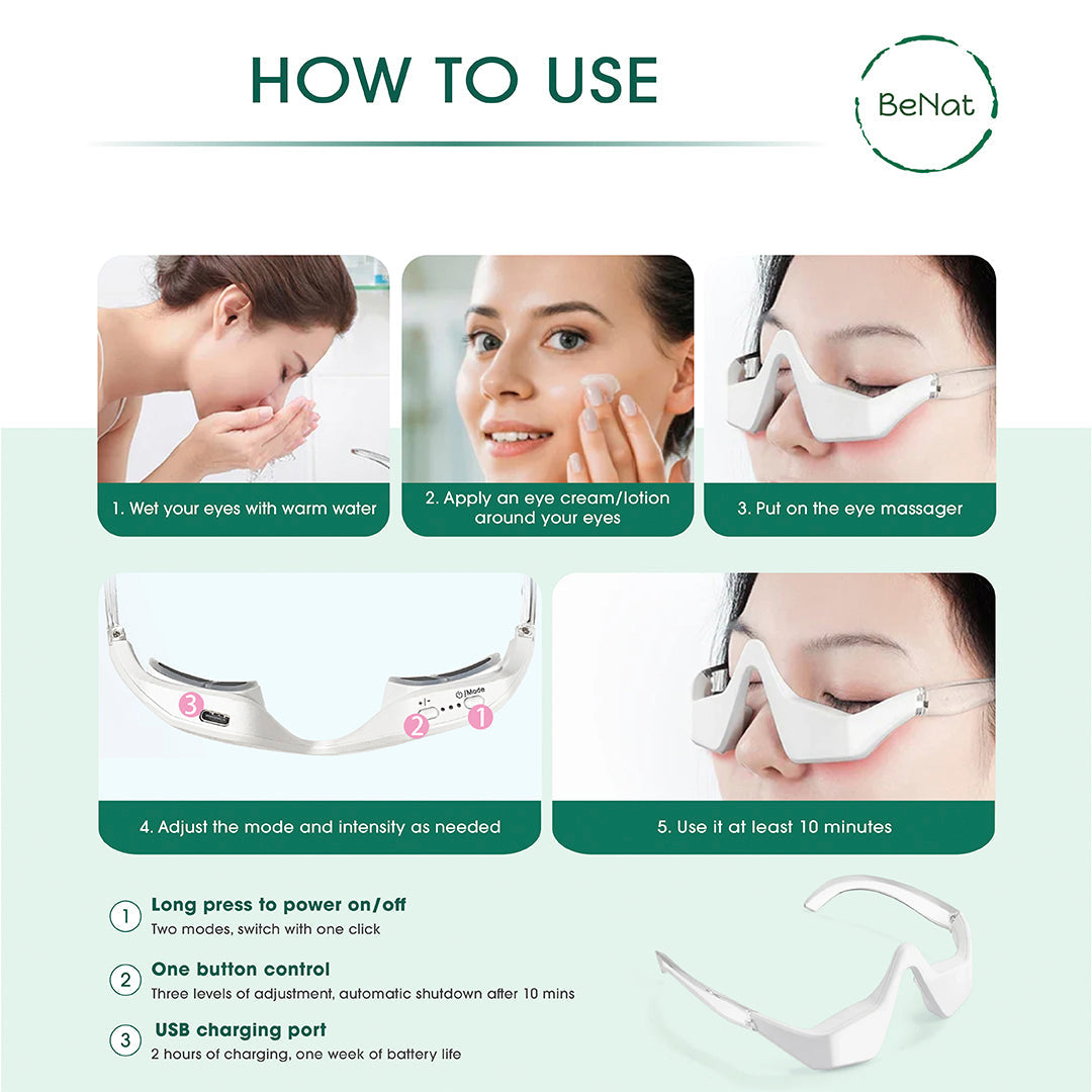 Under-Eye Red Light Therapy Skin Rejuvenation and Relaxation Massager-3
